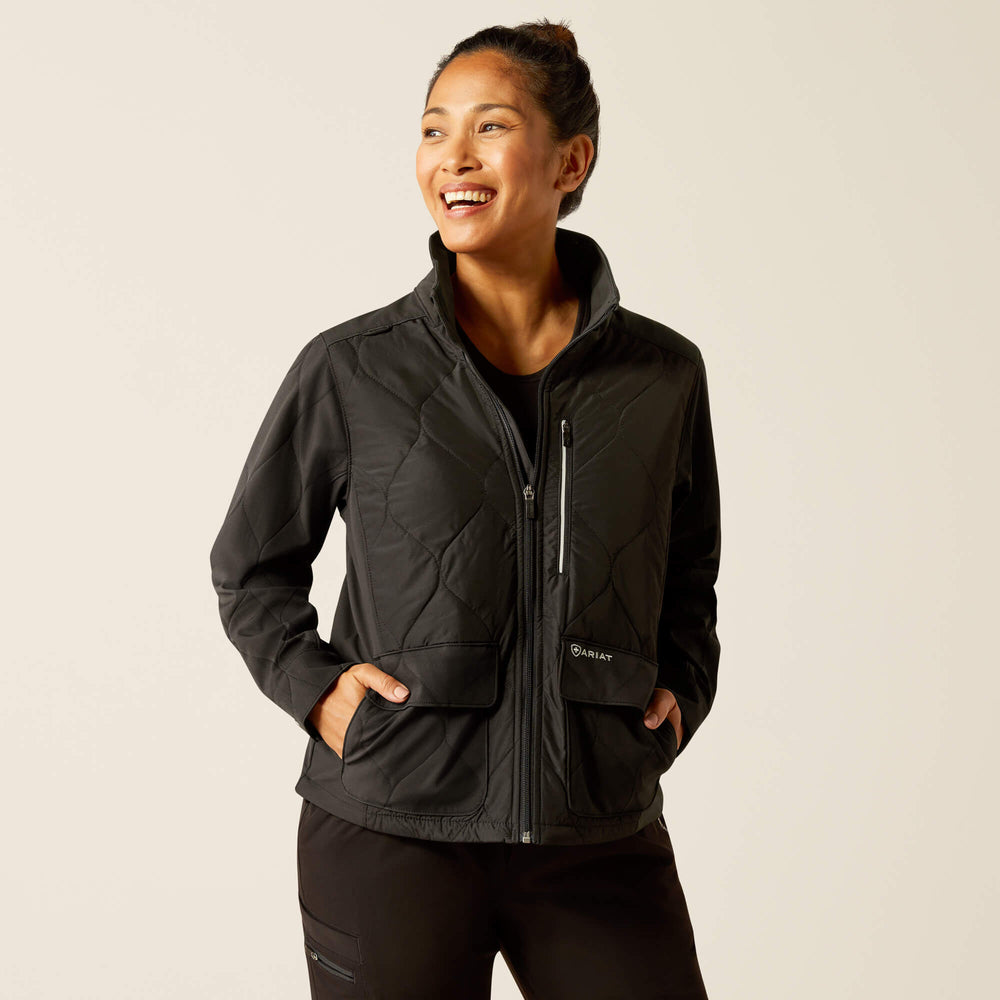 Ambroise Insulated Scrub Jacket Women - BLACK