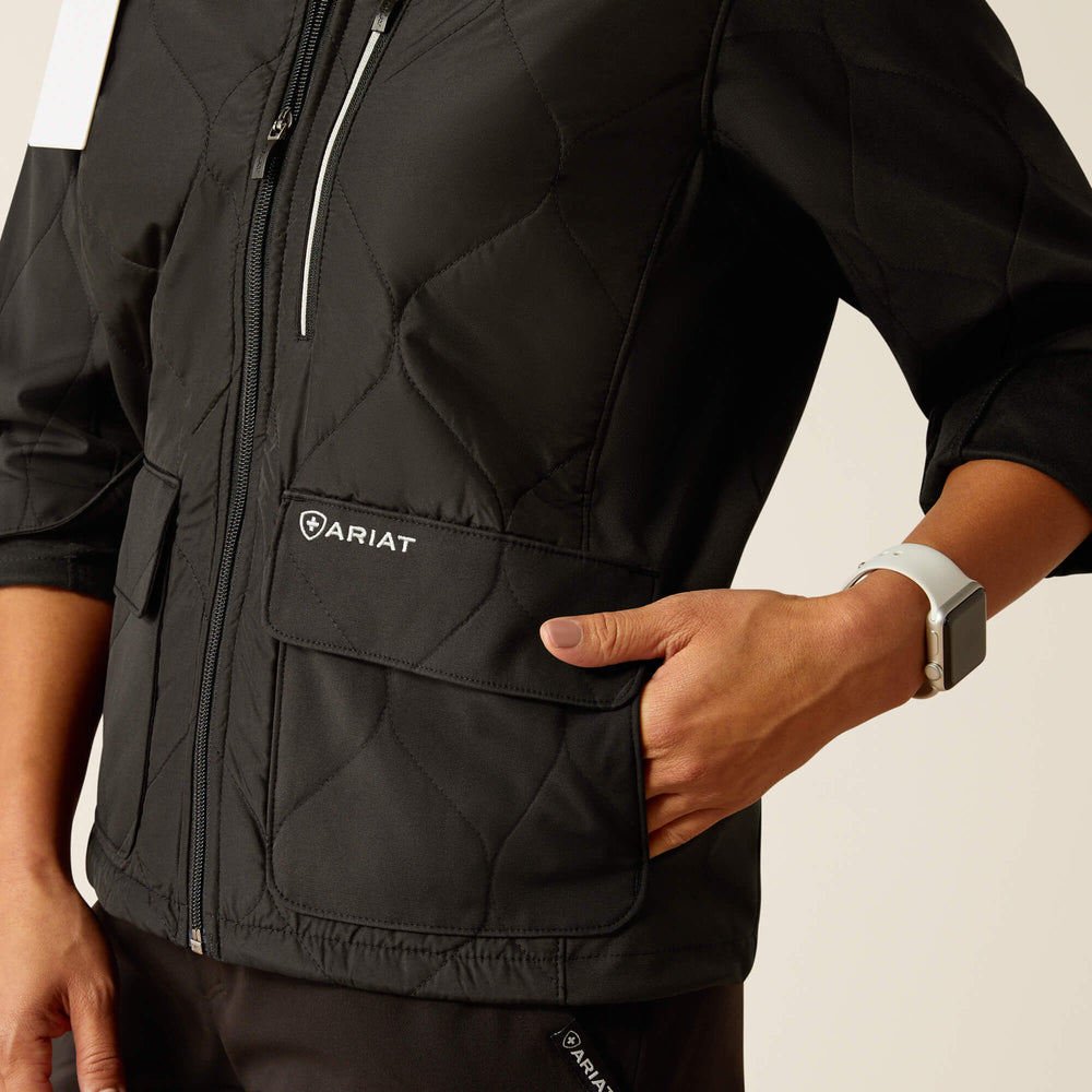 Ambroise Insulated Scrub Jacket Women - BLACK