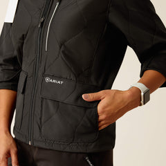 Ambroise Insulated Scrub Jacket Women - BLACK
