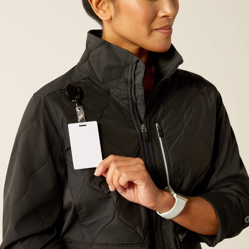 Ambroise Insulated Scrub Jacket Women - BLACK
