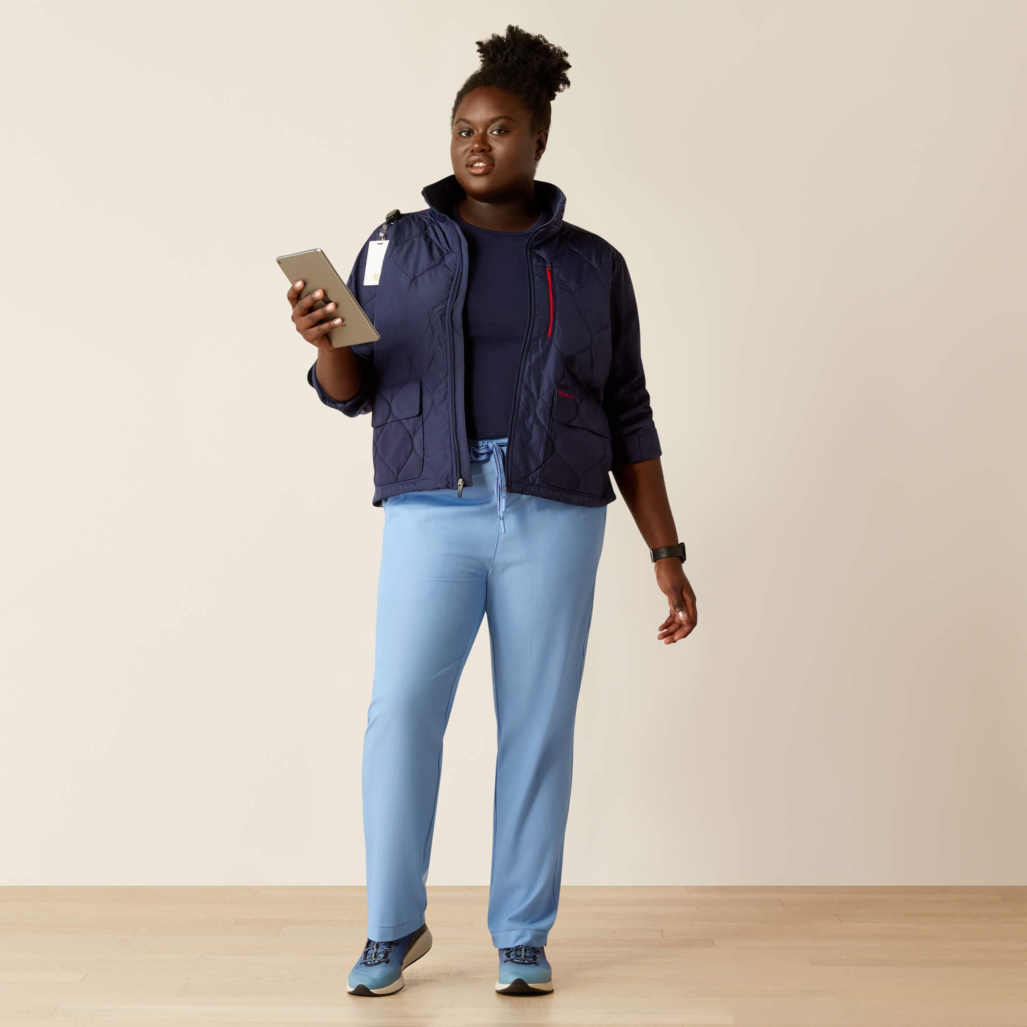Ambroise Insulated Scrub Jacket Women - NAVY