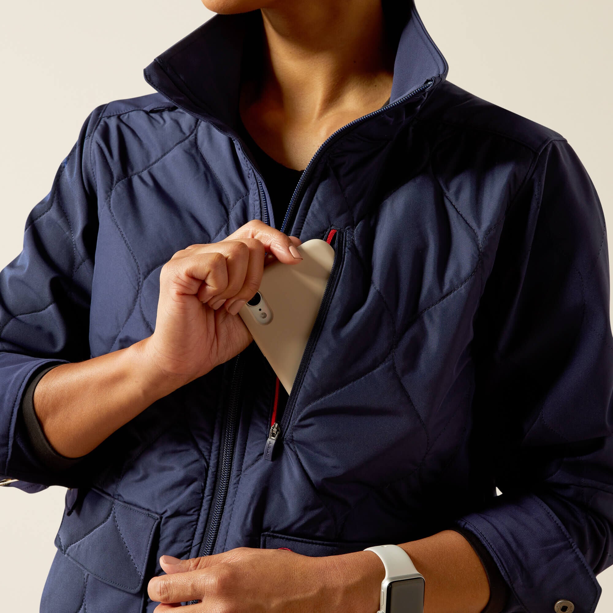 Ambroise Insulated Scrub Jacket Women - NAVY