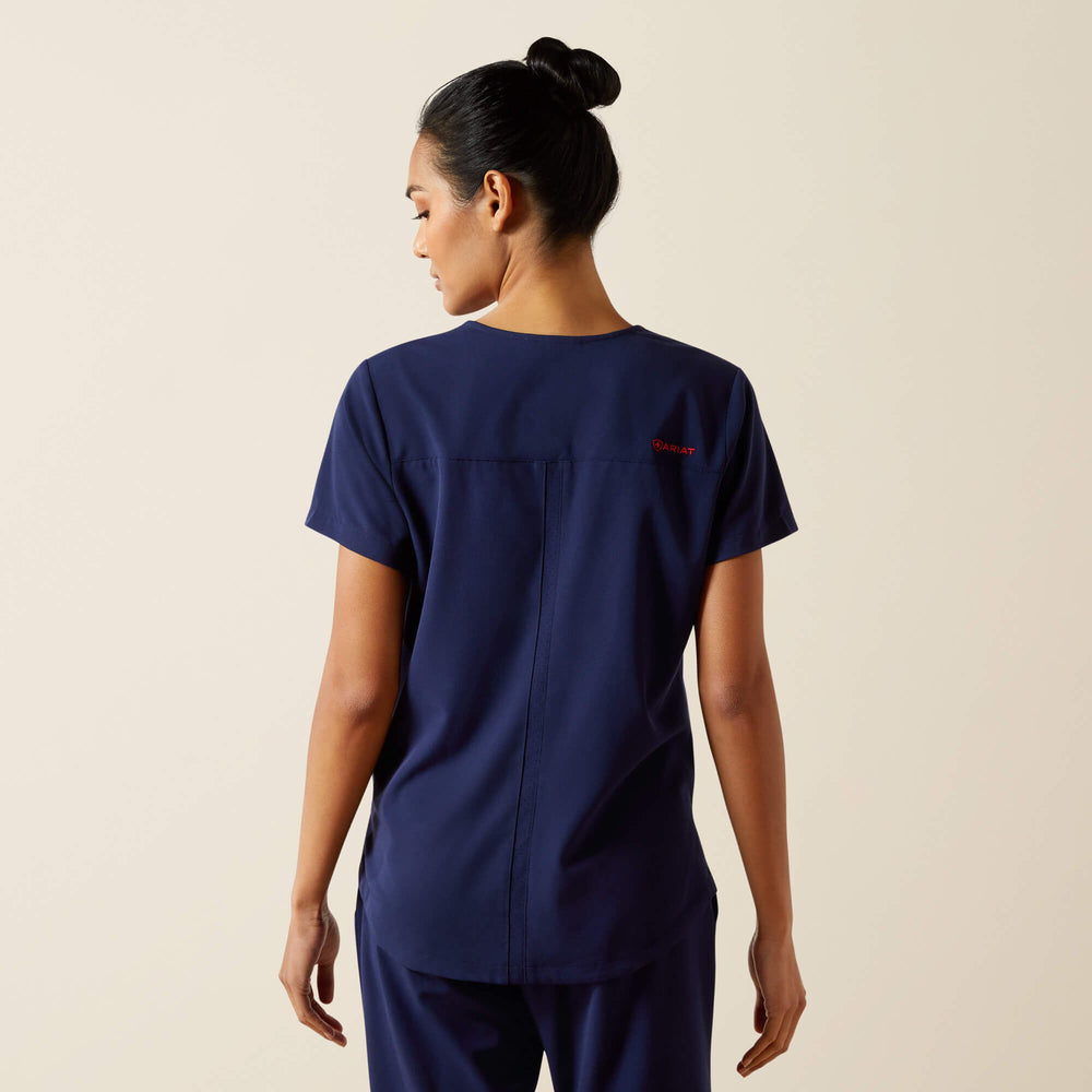 Beth Basic Scrub Top Women - NAVY