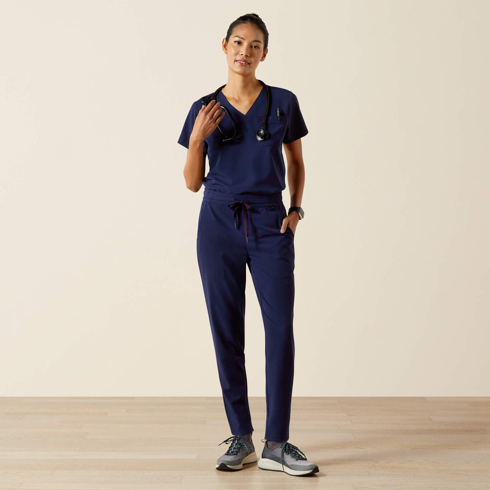 Beth Basic Scrub Top Women - NAVY