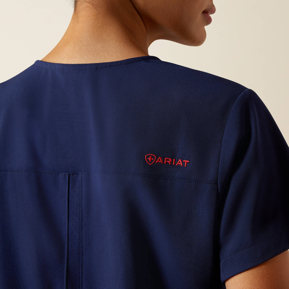Beth Basic Scrub Top Women - NAVY