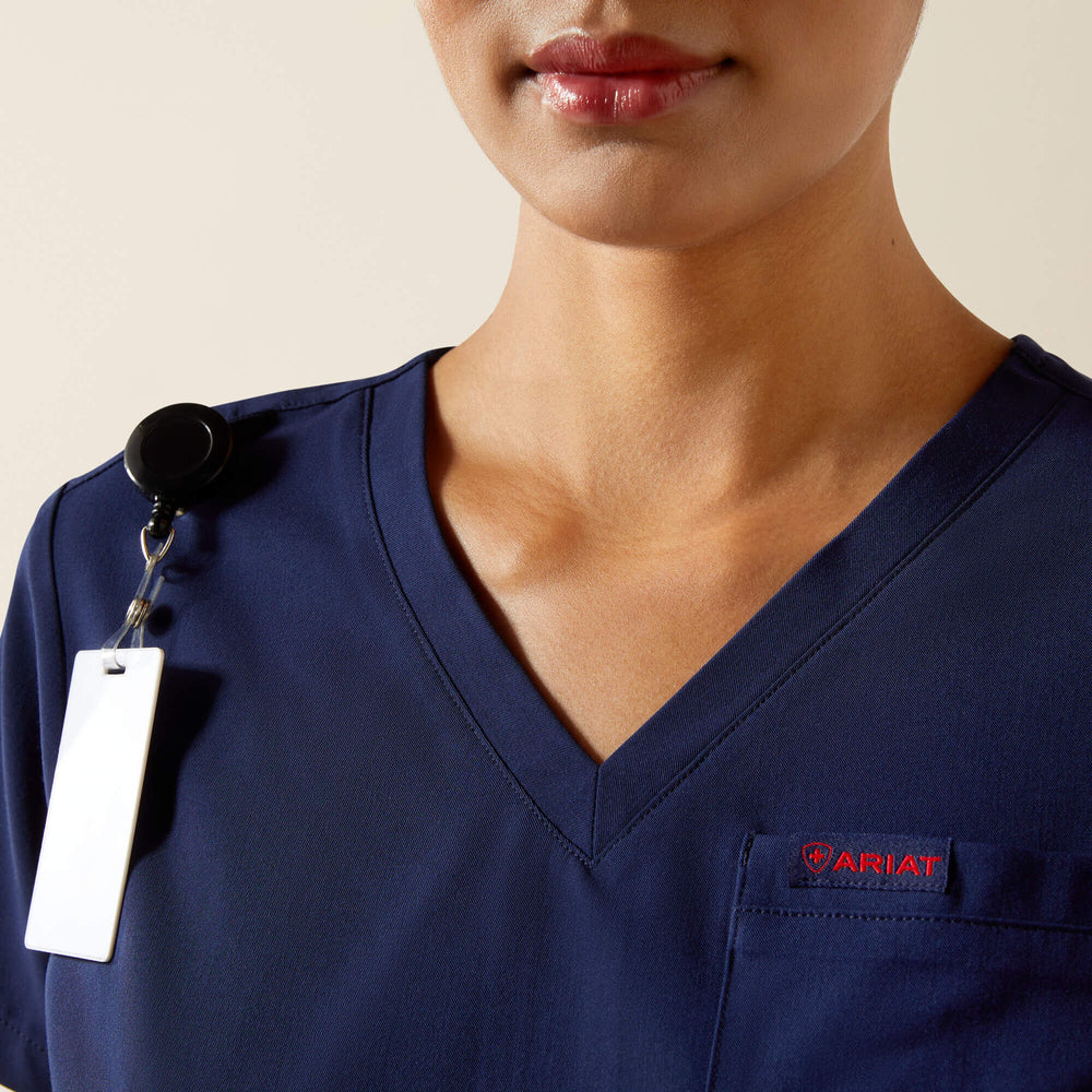 Beth Basic Scrub Top Women - NAVY