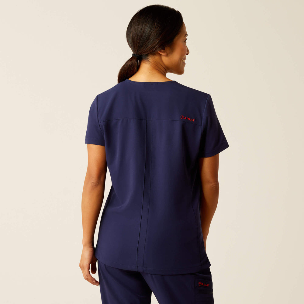Clara 6 Pocket Scrub Top Women - NAVY