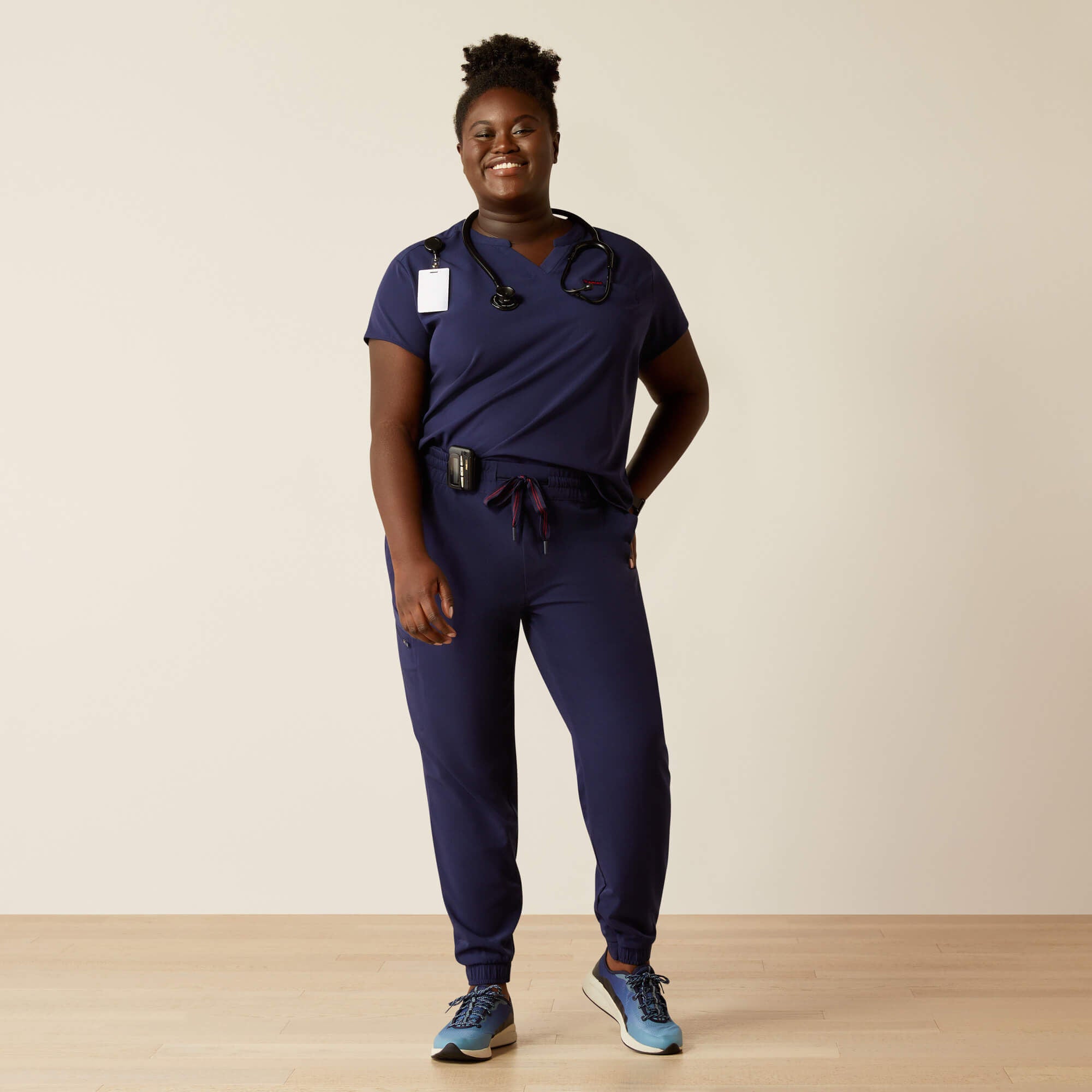 Eliza Fashion Scrub Top Women - NAVY