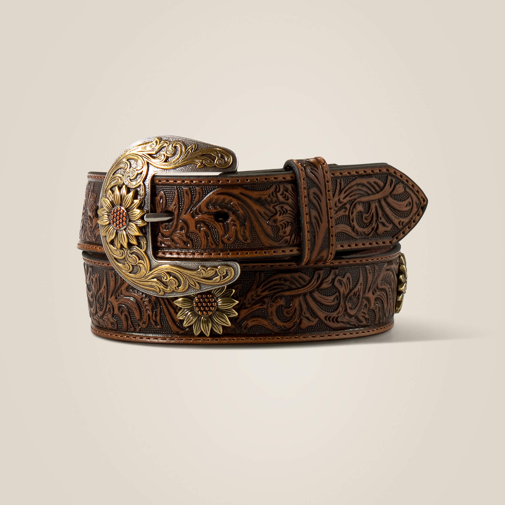Sunflower Medallion Belt Women - TAN