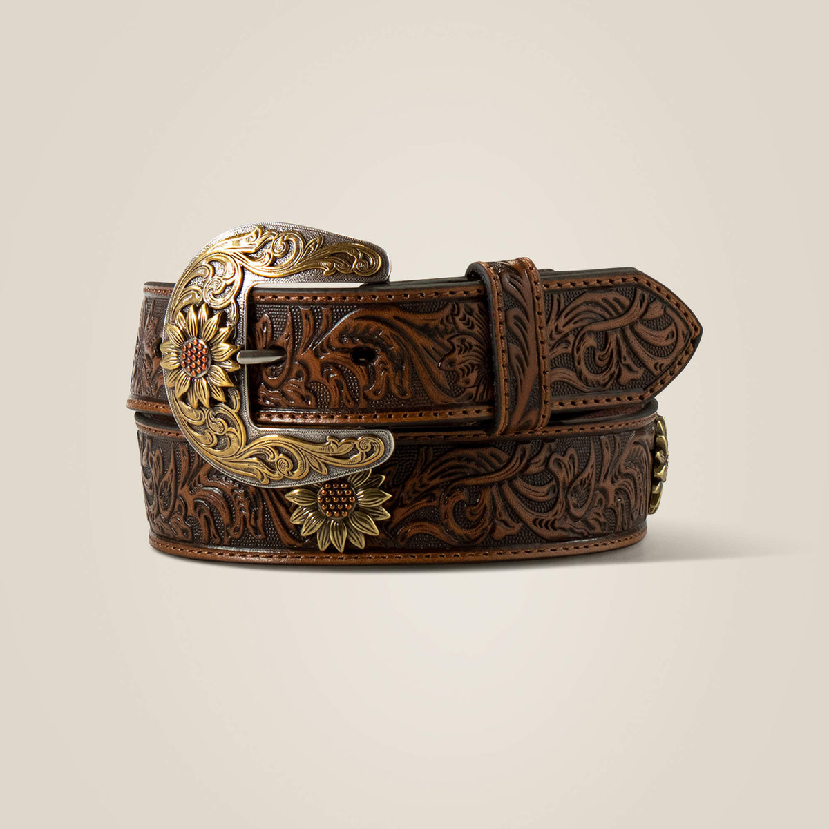 Sunflower Medallion Belt Women - TAN