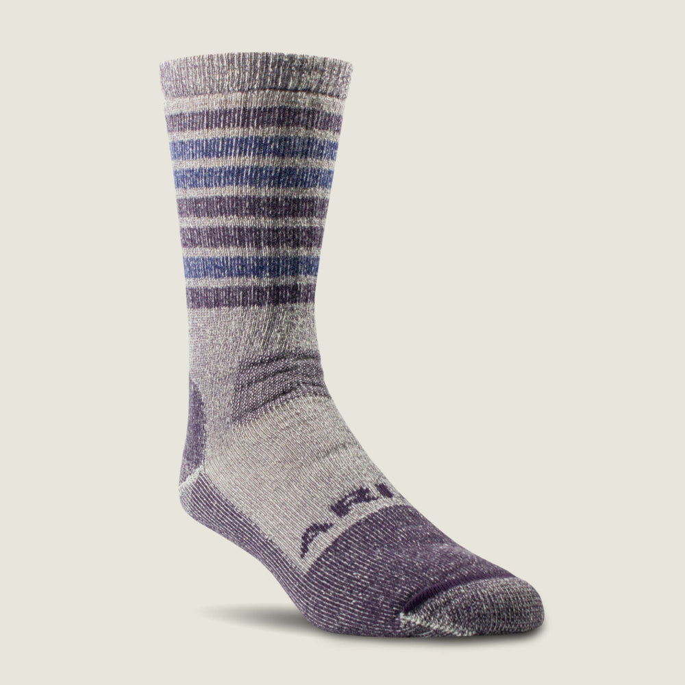 Midweight Merino Wool Blend Steel Toe Work Sock 2 Pair Multi Color Pack Women -
