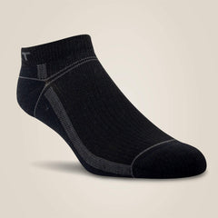 VentTEK® Lightweight Low Cut Boot Sock 3 Pair Pack Women - BLACK