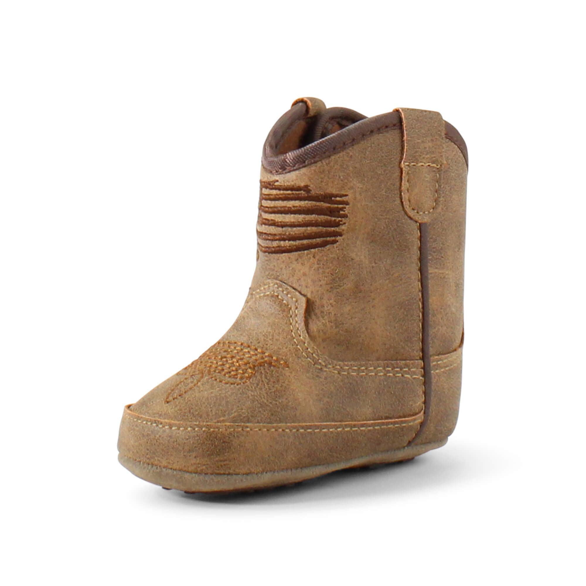 Infant Lil' Stompers Anthem Patriot Boot Kids - BROWN/FEATHER/TAN