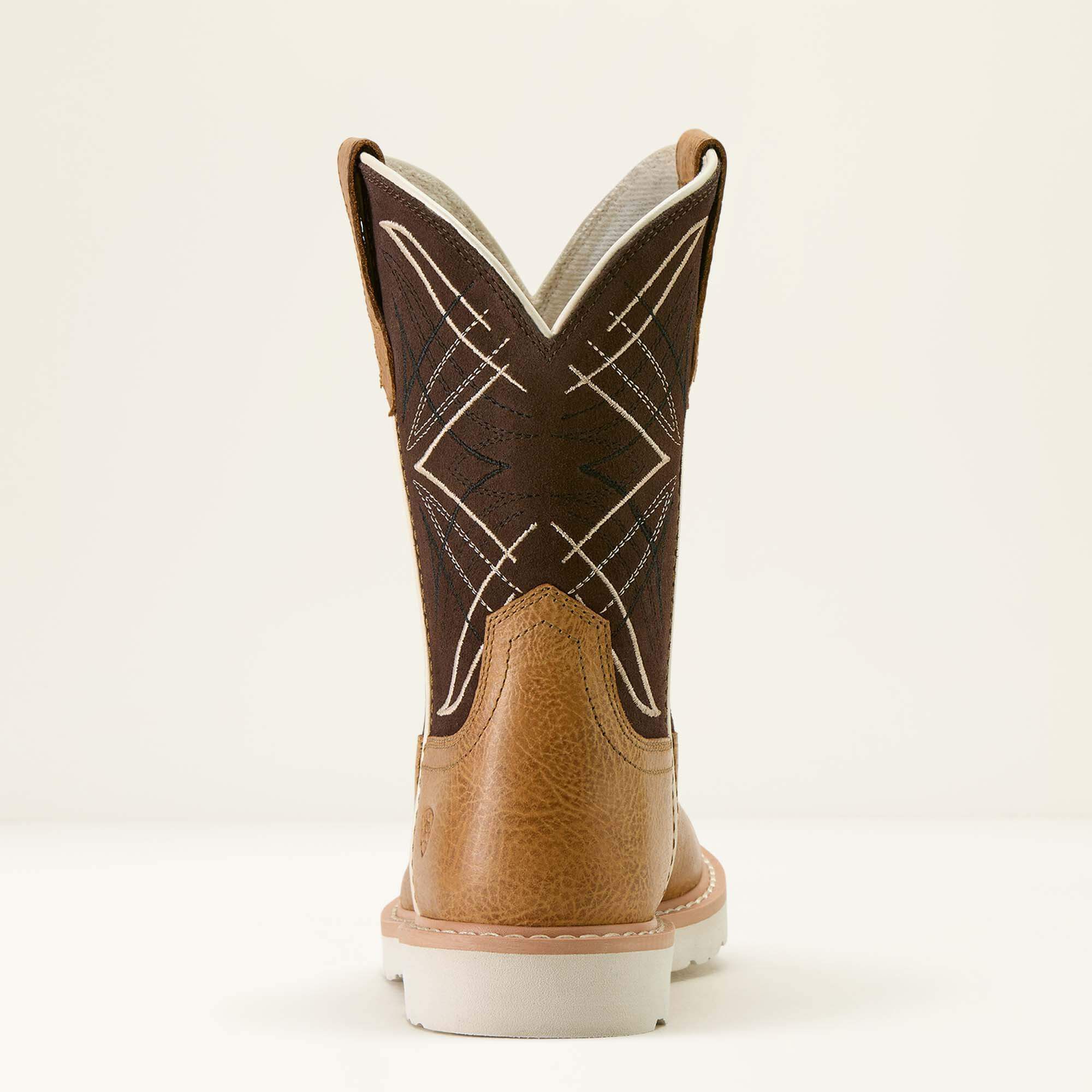 Activate Round Toe Western Boot Kids - COTTAGE/AGED BARK SUEDE
