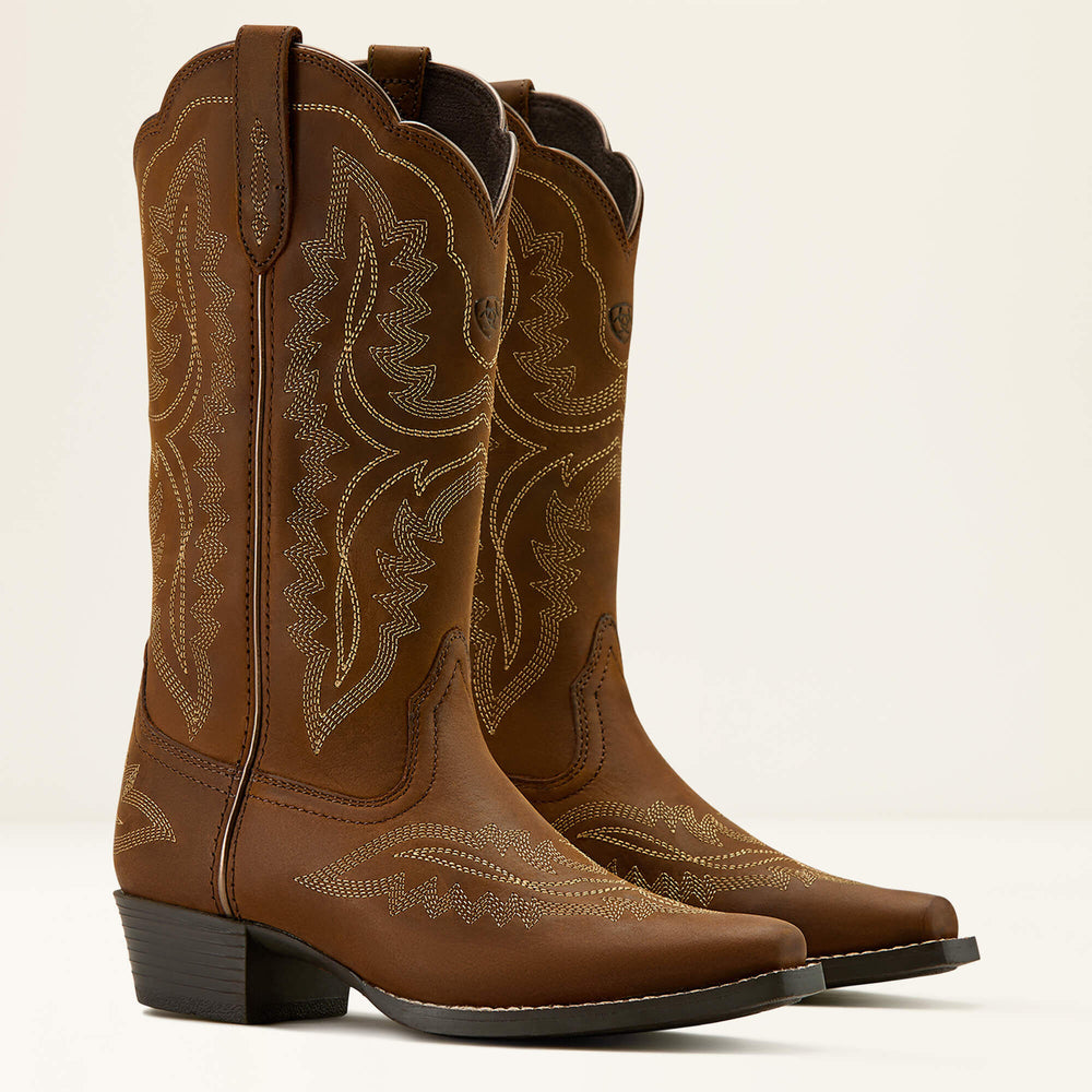 Casanova D Toe Western Boot Kids - DISTRESSED BROWN