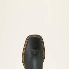 Booker Chelsea Wide Square Toe Western Boot Kids - TRICORN BLACK