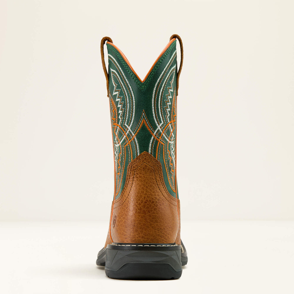 WorkHog XT Coil Western Boot Kids - HONEY TAN/LUCKY CLOVER