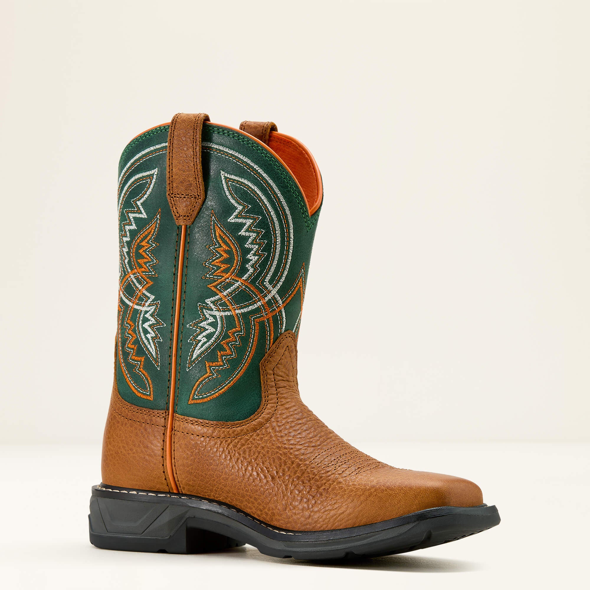 WorkHog XT Coil Western Boot Kids - HONEY TAN/LUCKY CLOVER