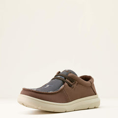 Hilo Shoe Kids - CHOCOLATE/ARIAT STEER HEADS