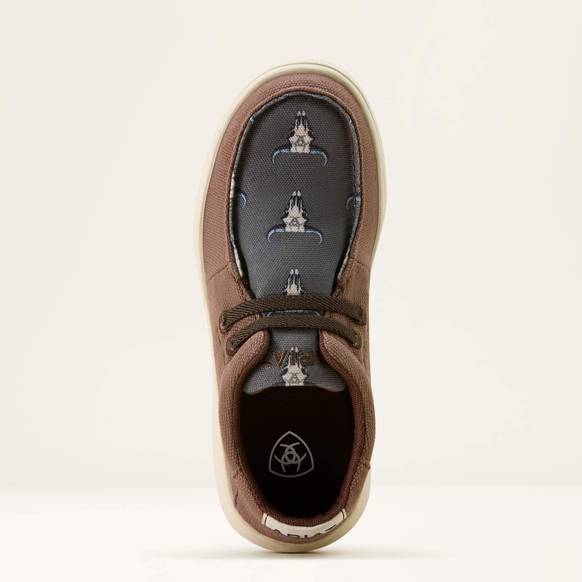 Hilo Shoe Kids - CHOCOLATE/ARIAT STEER HEADS
