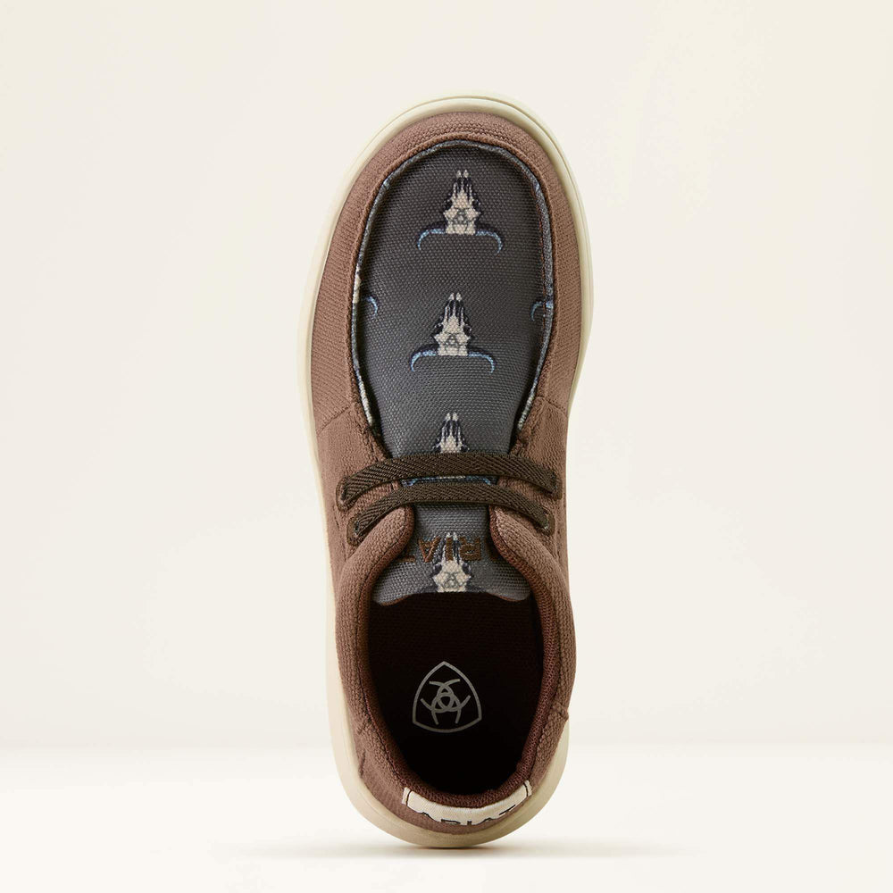 Hilo Shoe Kids - CHOCOLATE/ARIAT STEER HEADS