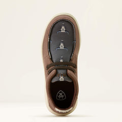 Hilo Shoe Kids - CHOCOLATE/ARIAT STEER HEADS