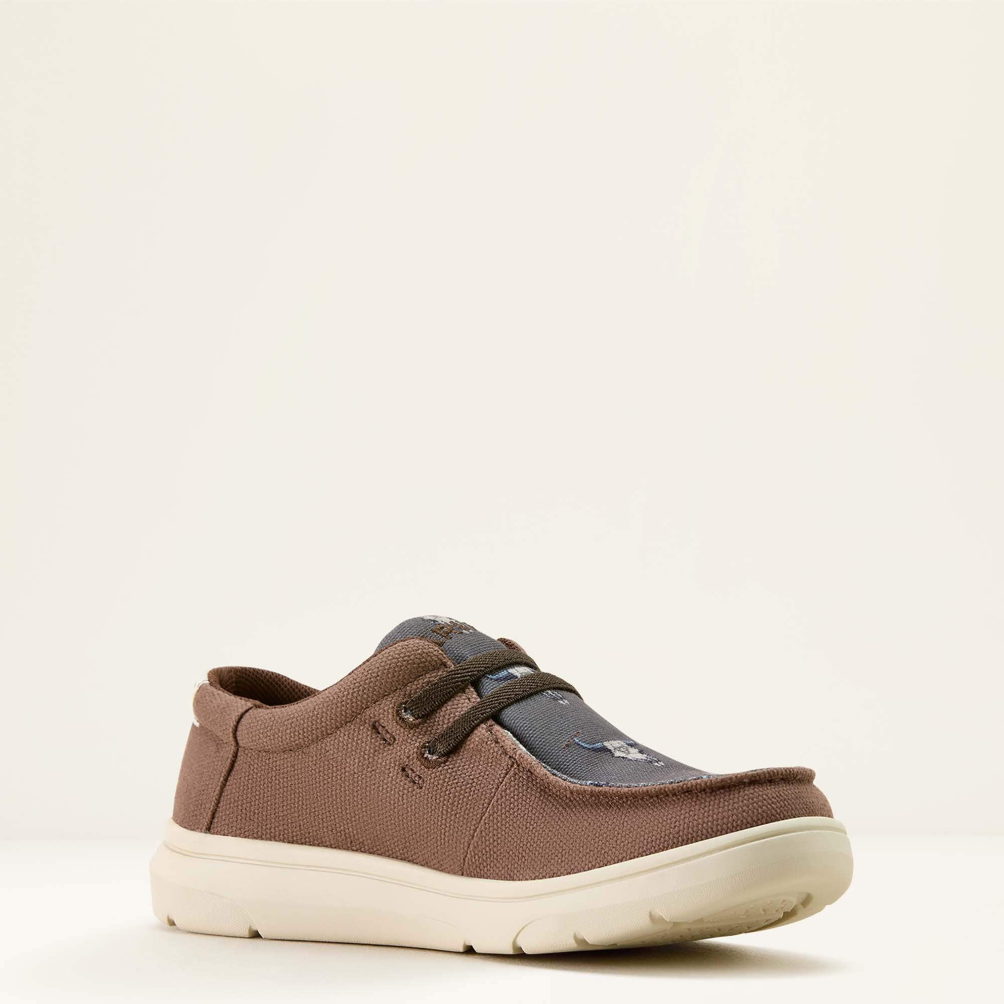 Hilo Shoe Kids - CHOCOLATE/ARIAT STEER HEADS