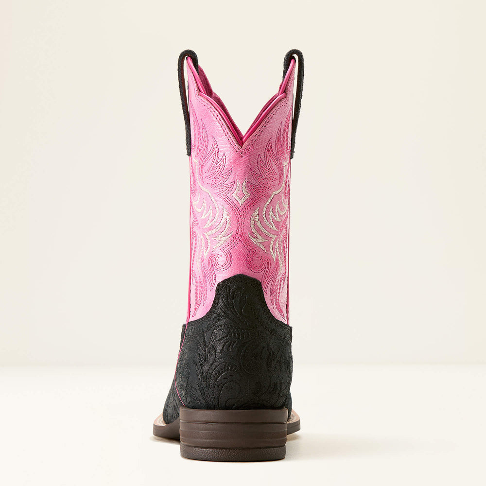 Outrider Kids - BLACK FLORAL EMBOSS/PAINTED PEONY