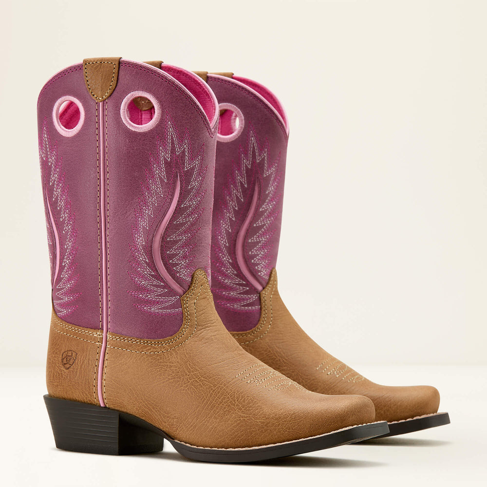 Futurity Fort Worth Western Boot Kids - COTTAGE/ROSEBUD