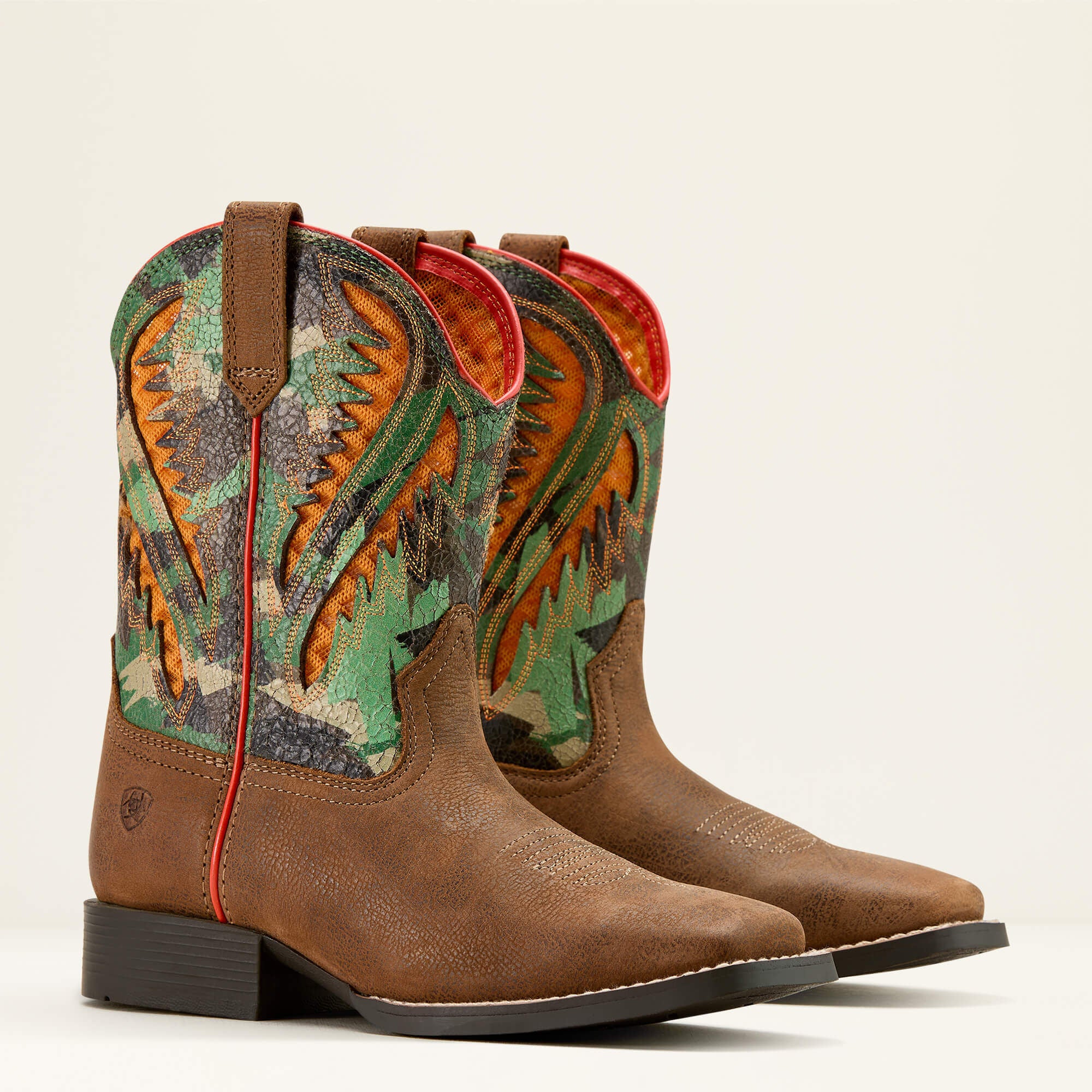 Quickdraw VentTEK Western Boot Kids - TOASTY TAN/BRUSHED CAMO
