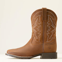 Hybrid Rancher Western Boot Kids - DISTRESSED TAN
