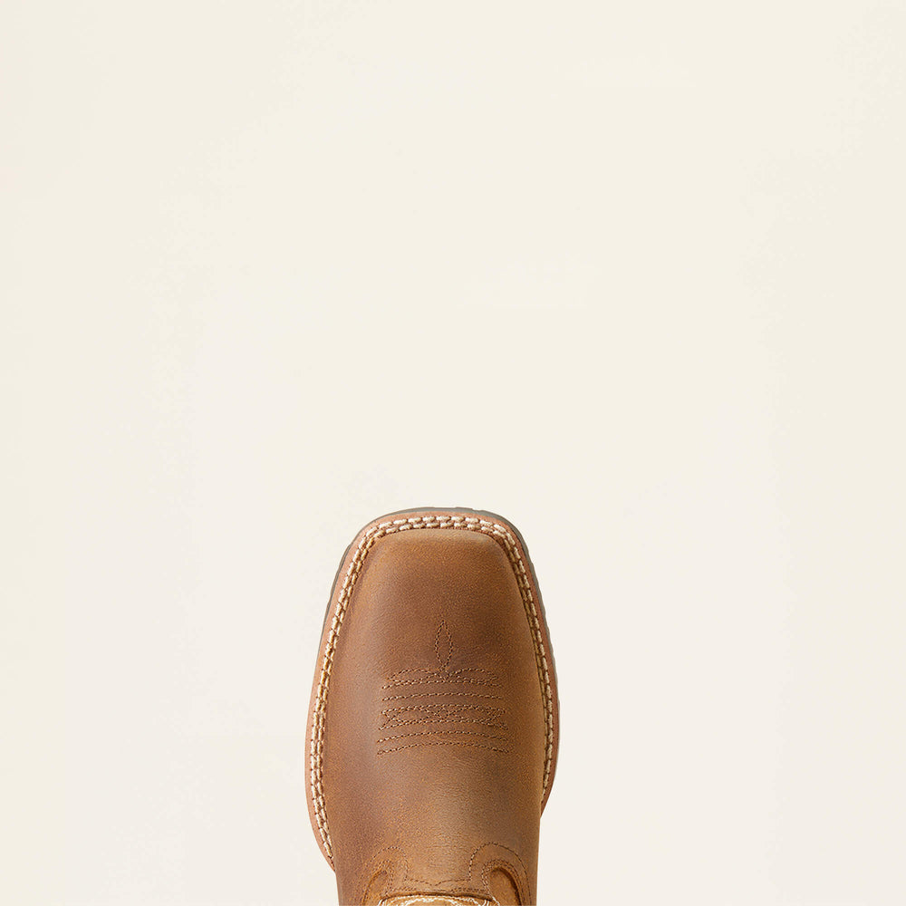 Hybrid Rancher Western Boot Kids - DISTRESSED TAN