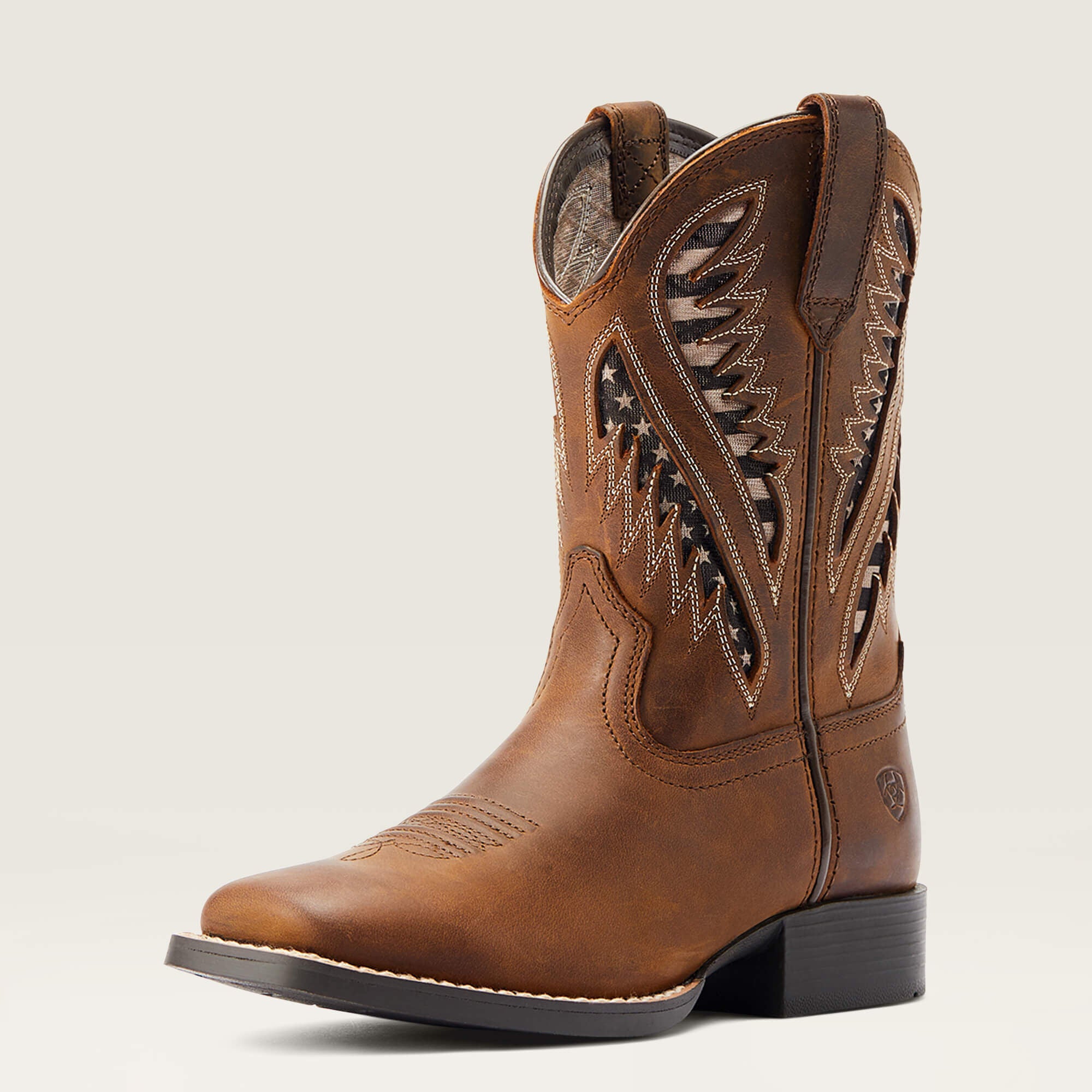 Quickdraw VentTEK Western Boot Kids - DISTRESSED TAN