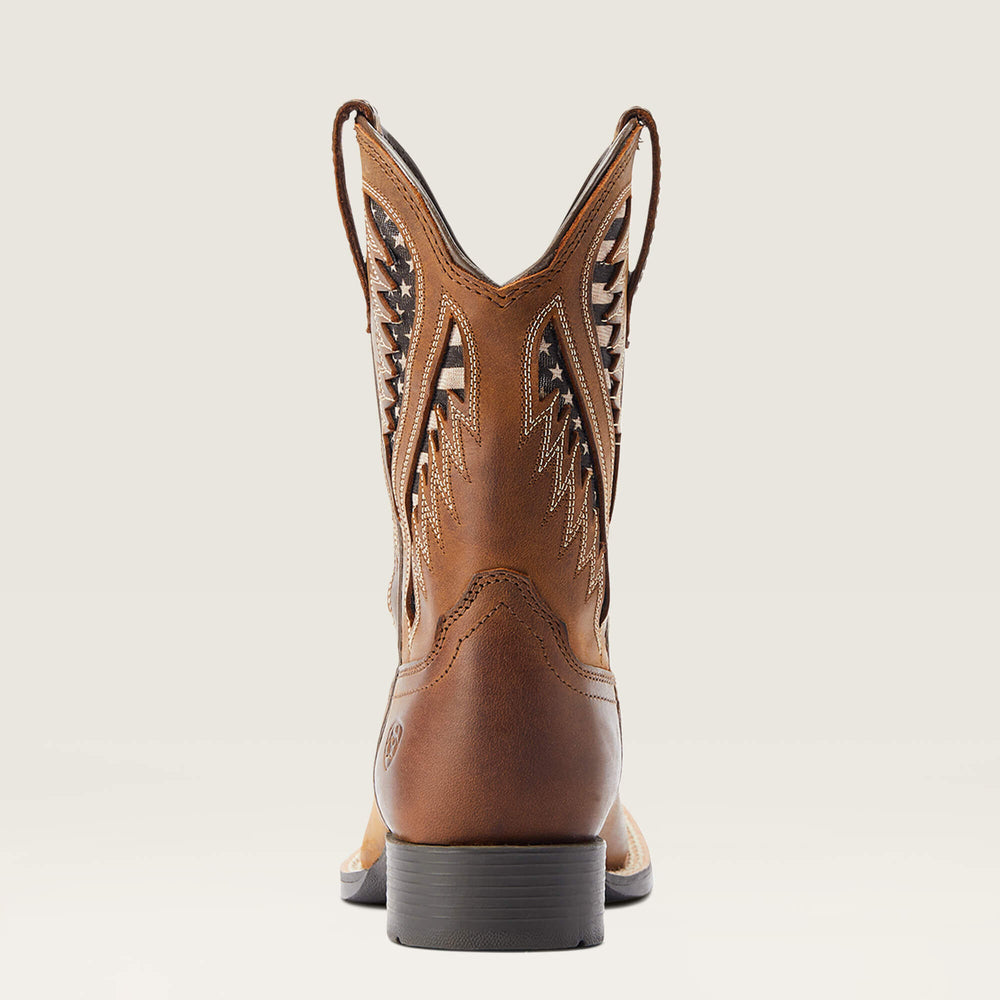 Quickdraw VentTEK Western Boot Kids - DISTRESSED TAN