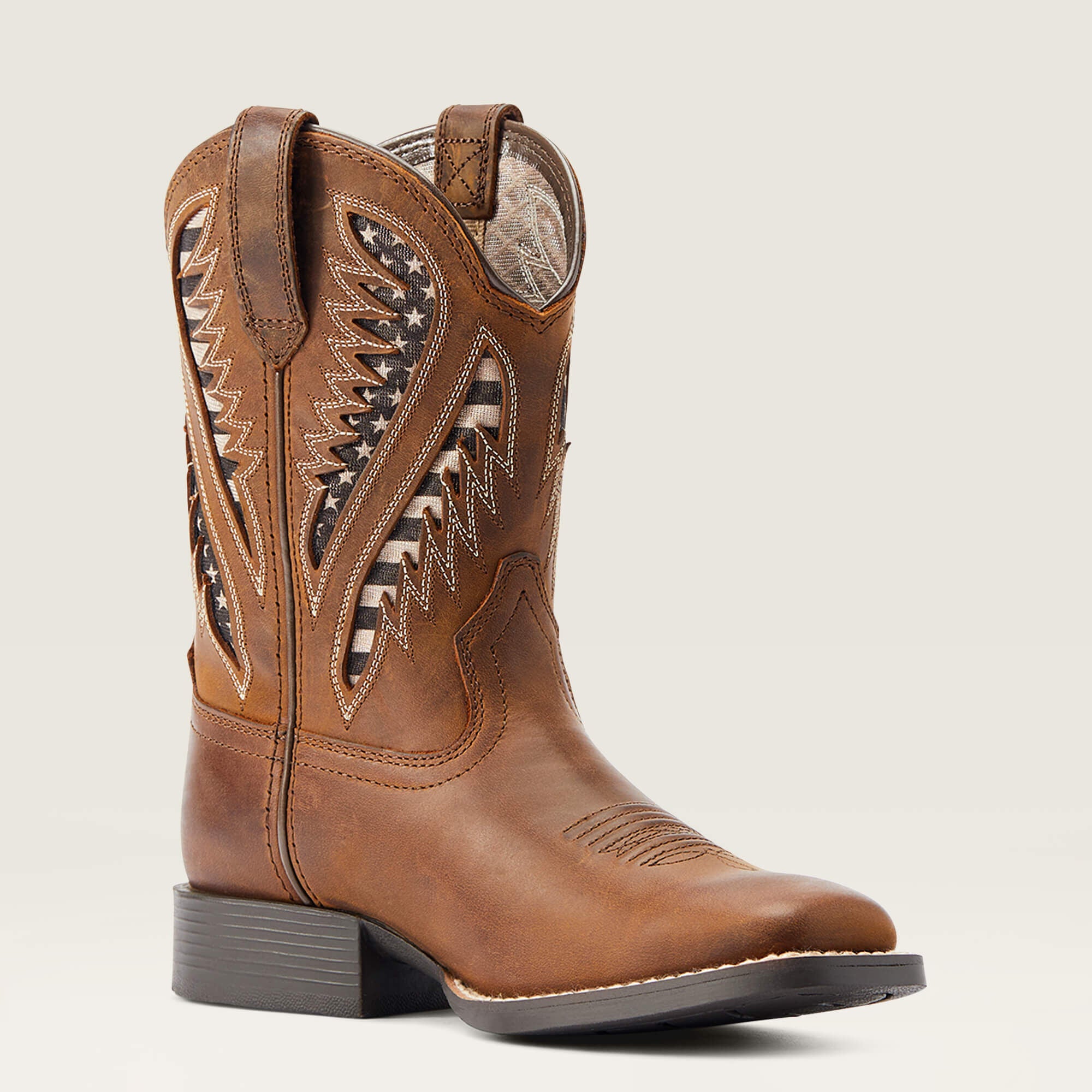 Quickdraw VentTEK Western Boot Kids - DISTRESSED TAN