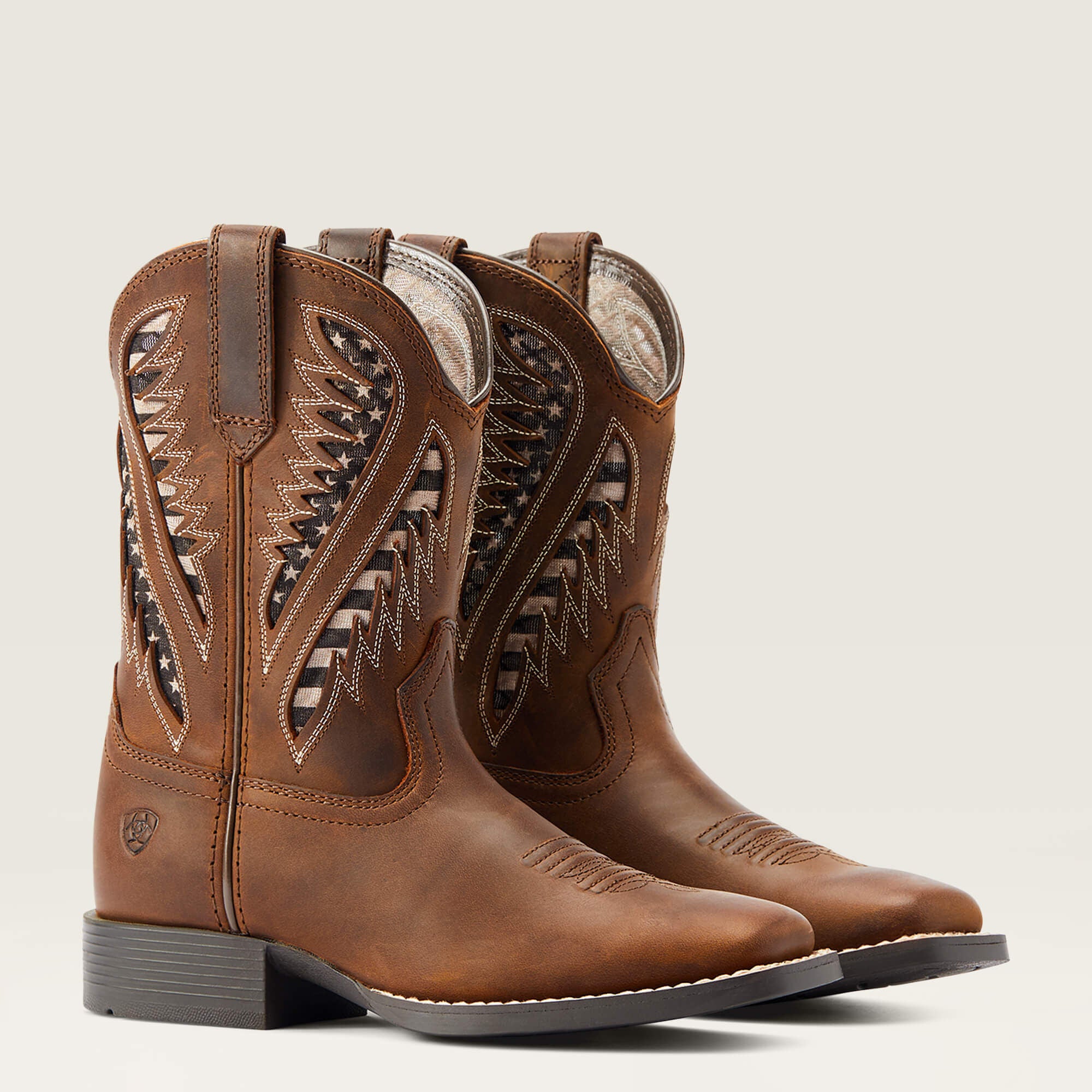 Quickdraw VentTEK Western Boot Kids - DISTRESSED TAN