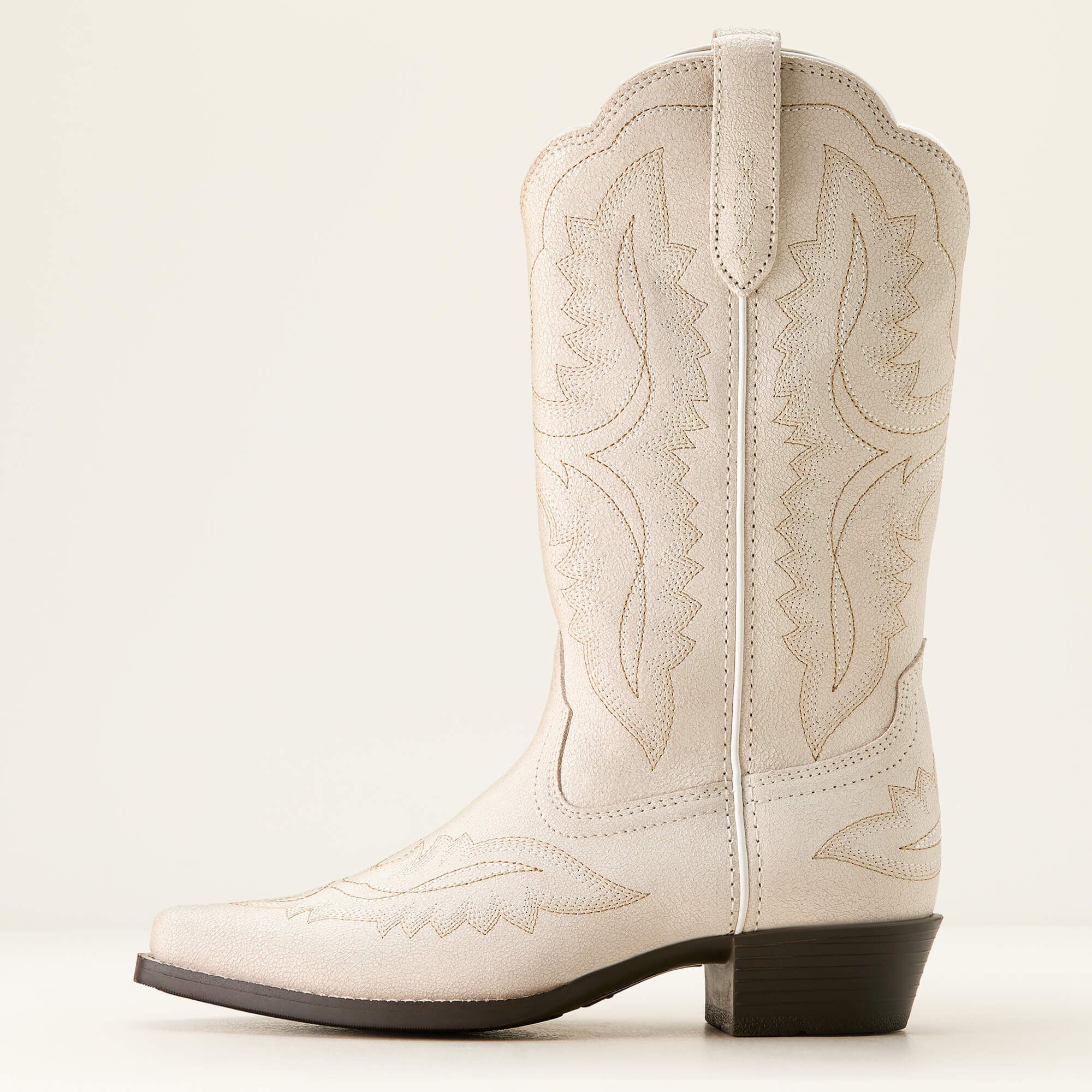 Casanova D Toe Western Boot Kids - DISTRESSED IVORY