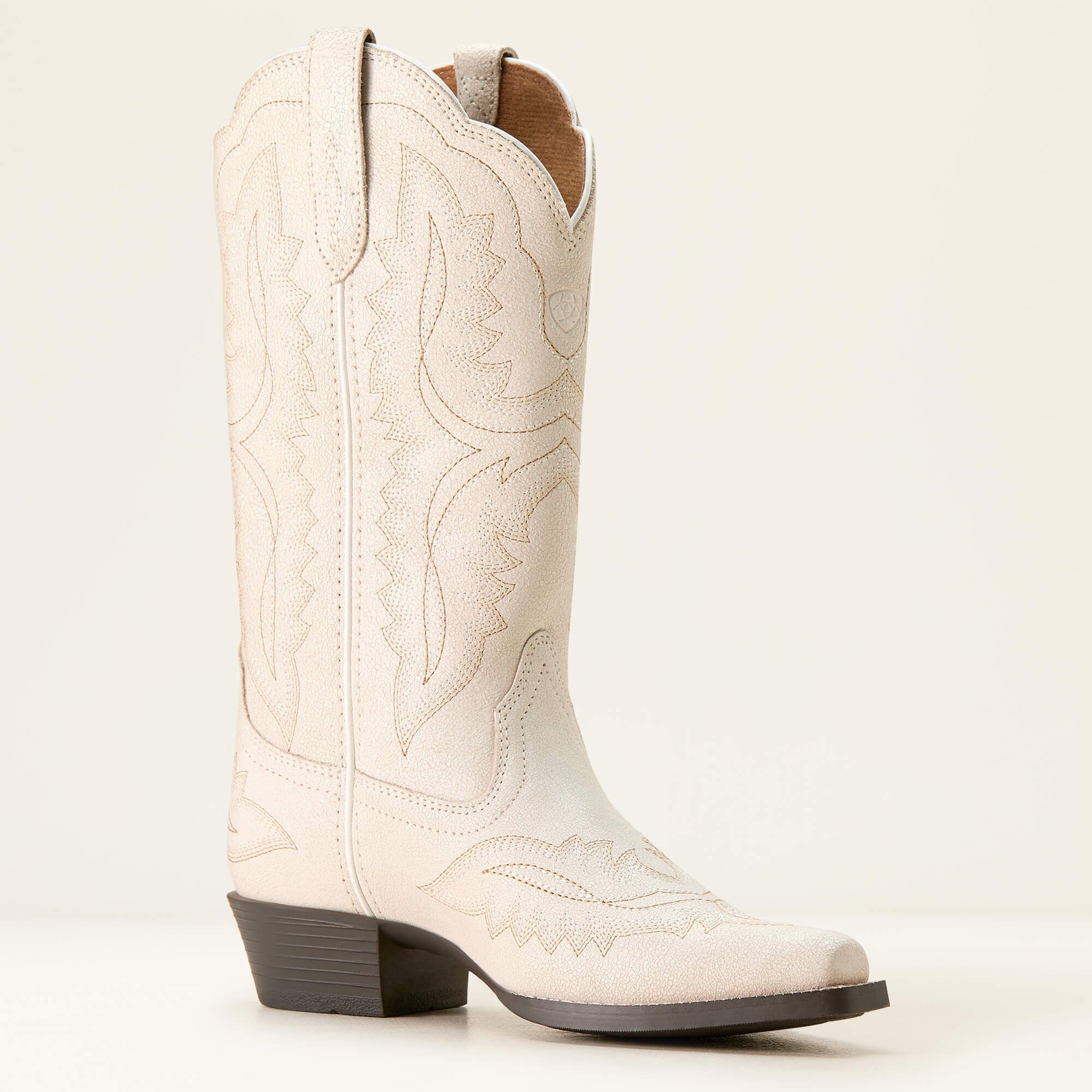 Casanova D Toe Western Boot Kids - DISTRESSED IVORY