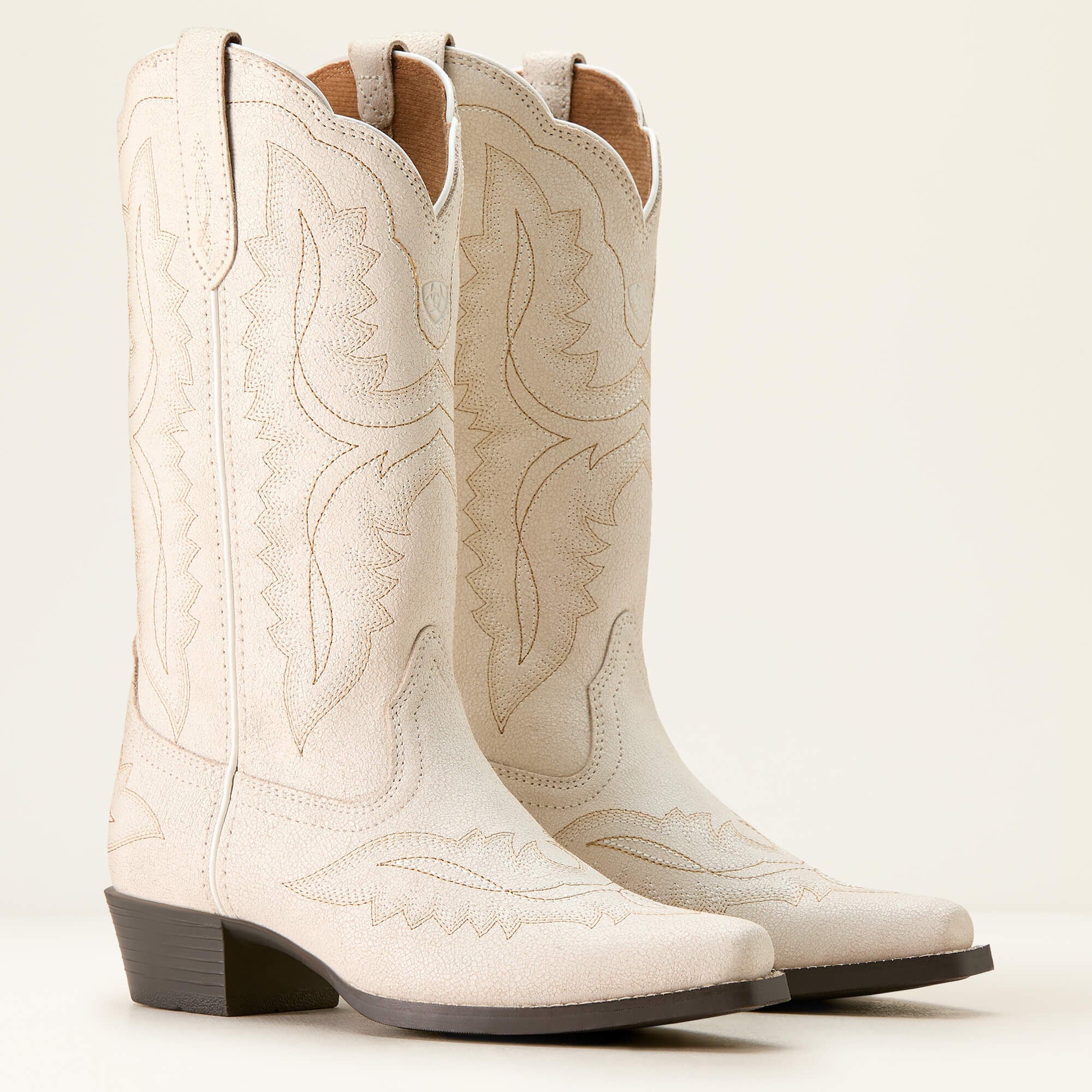 Casanova D Toe Western Boot Kids - DISTRESSED IVORY