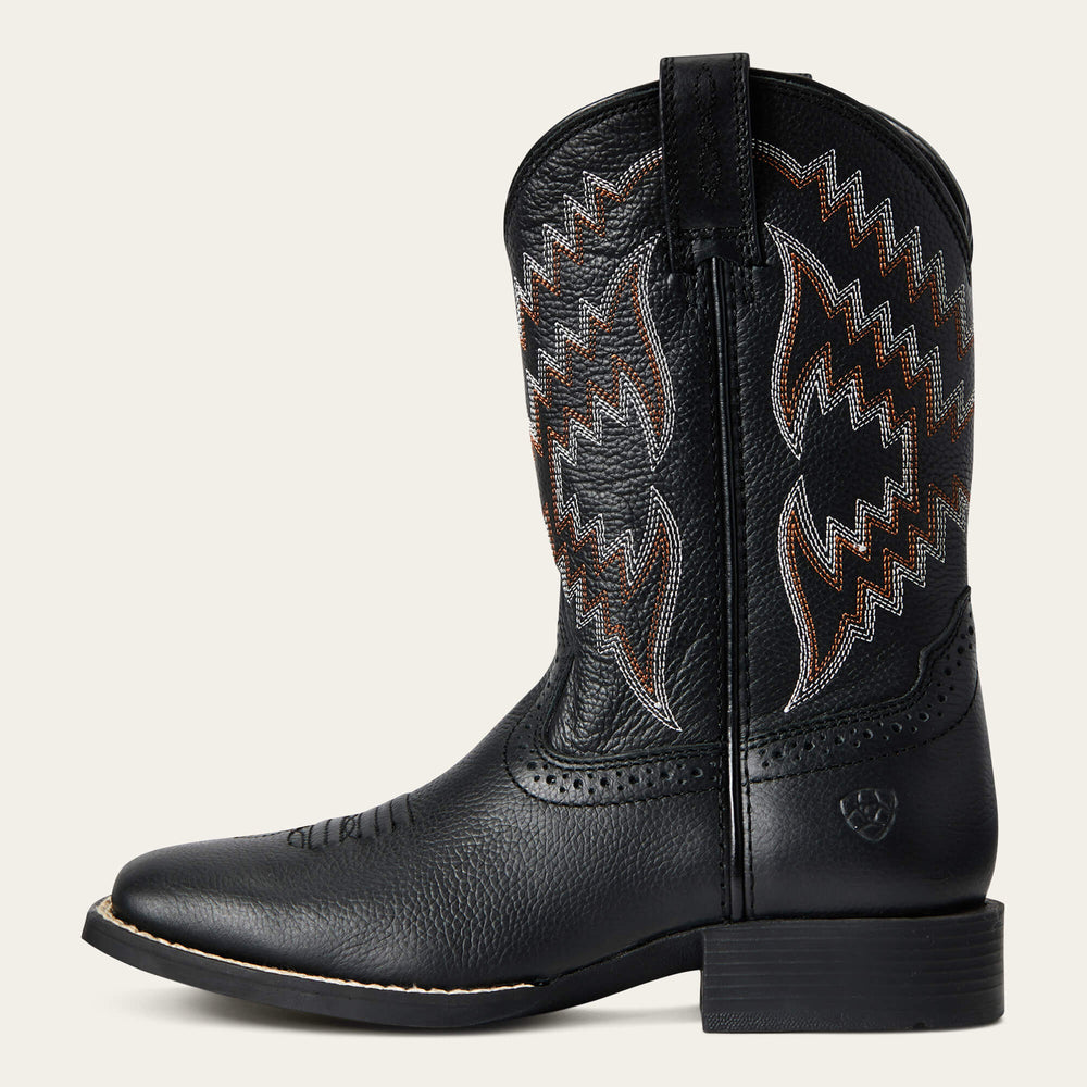 Tycoon Western Boot Kids - BEAR BLACK