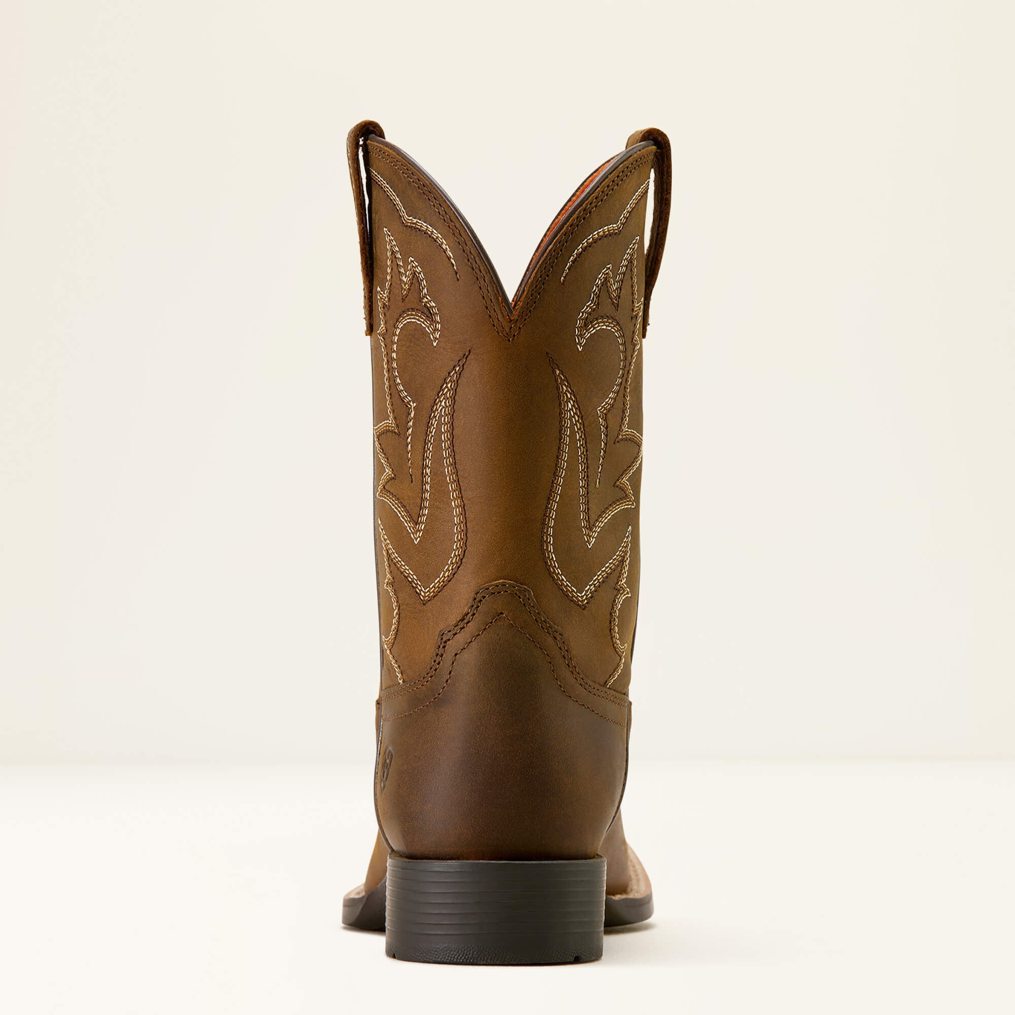 Deer Ridge Wide Square Toe Western Boot Kids - DISTRESSED BROWN