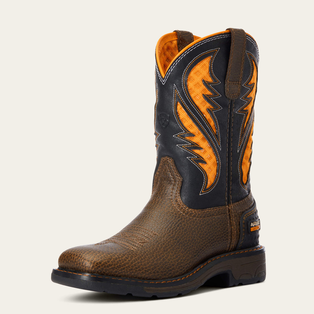 Work VentTEK Boot Kids - COCOA BROWN