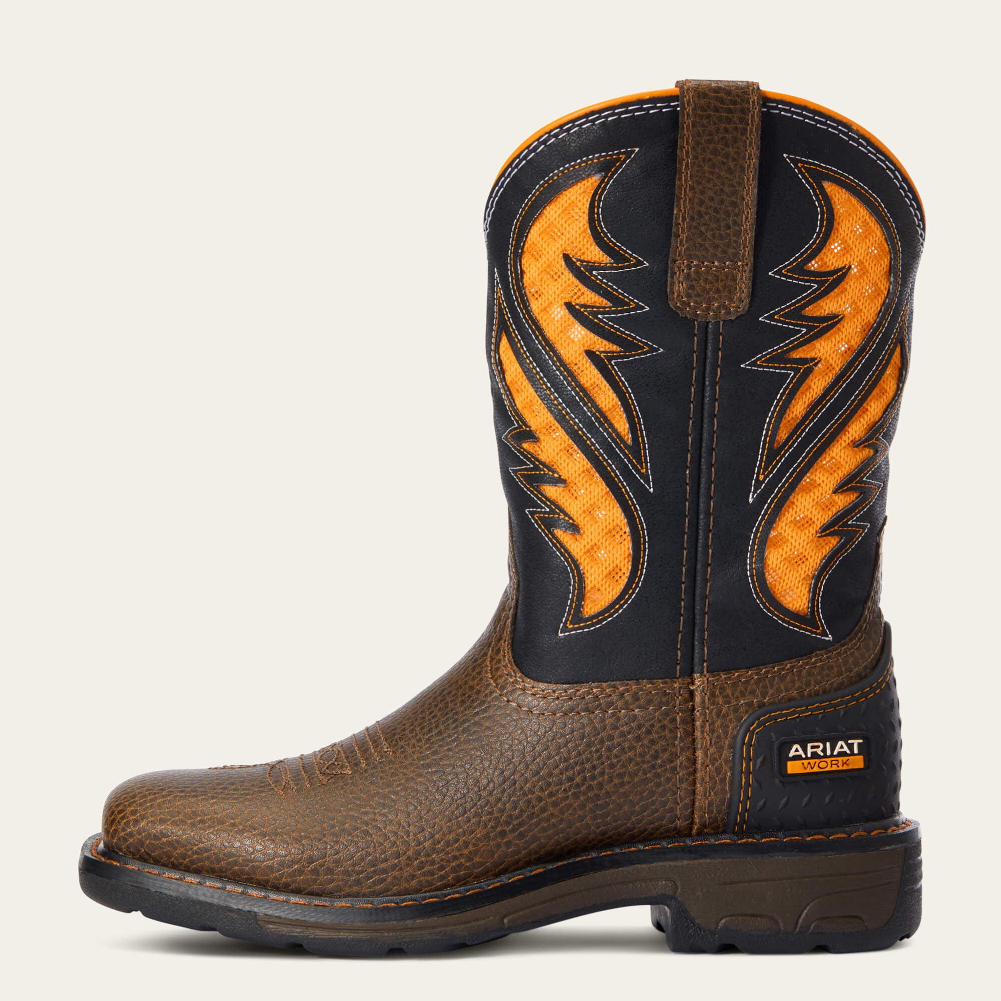 Work VentTEK Boot Kids - COCOA BROWN