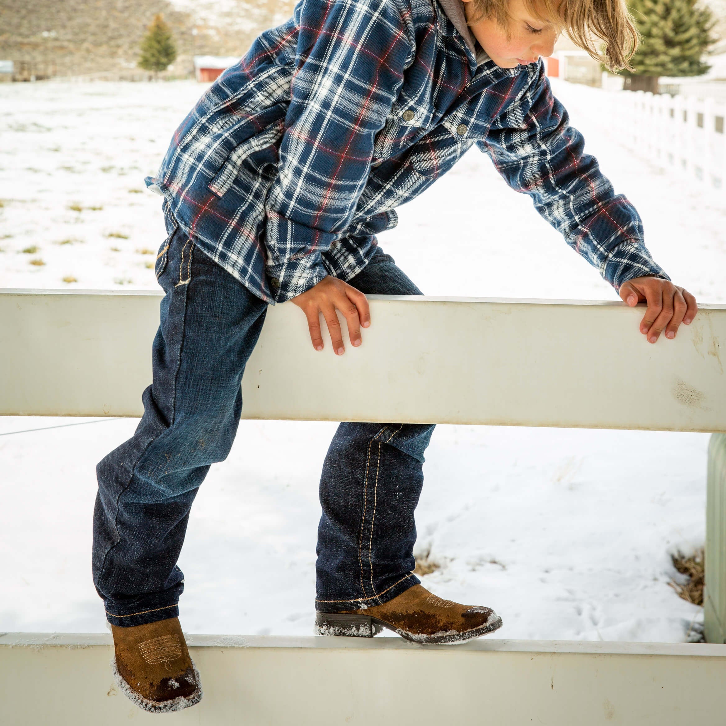 Patriot Western Boot Kids - ANTIQUE MOCHA/ SAND CAMO PRINT