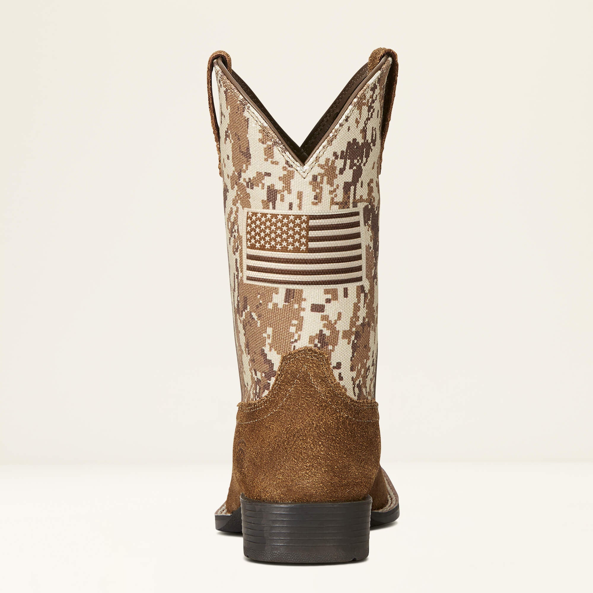 Patriot Western Boot Kids - ANTIQUE MOCHA/ SAND CAMO PRINT