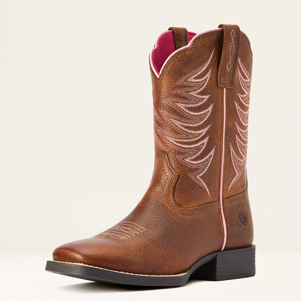 Youth Firecatcher Western Boot Kids - ROWDY BROWN