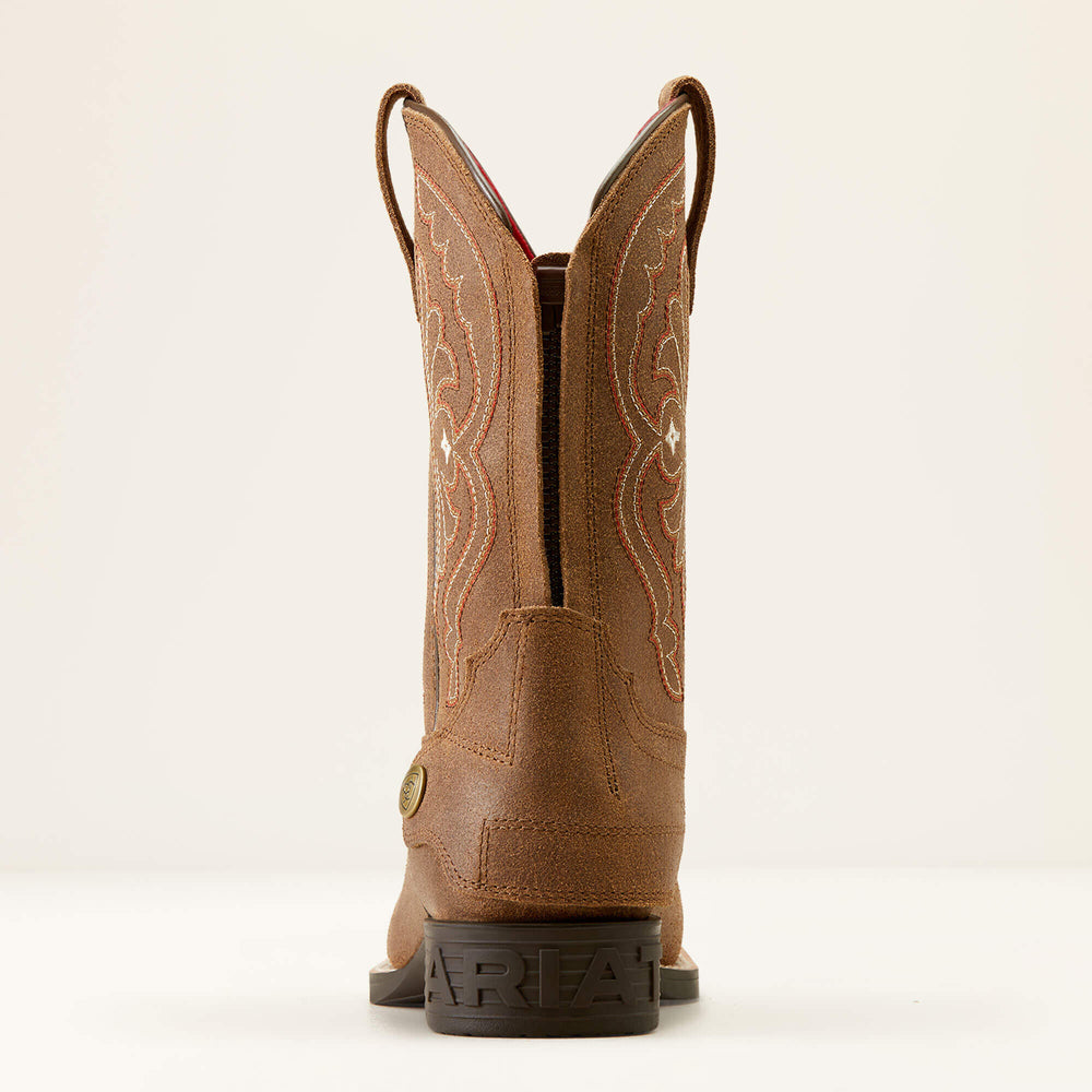 Quickdraw EZ Zip Western Boot Kids - DISTRESSED BROWN