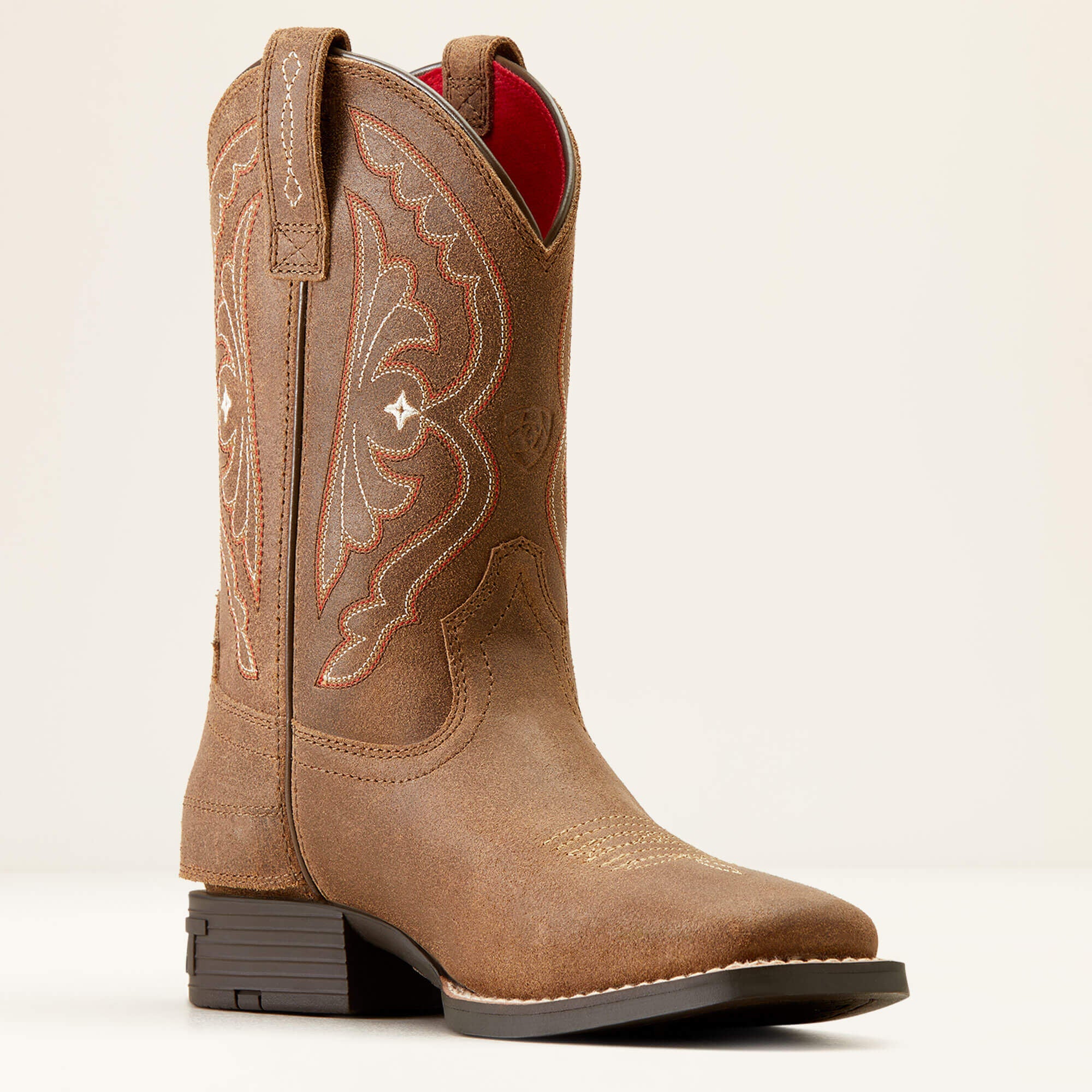 Quickdraw EZ Zip Western Boot Kids - DISTRESSED BROWN