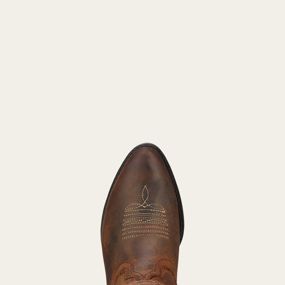 Heritage Western Boot Kids - DISTRESSED BROWN