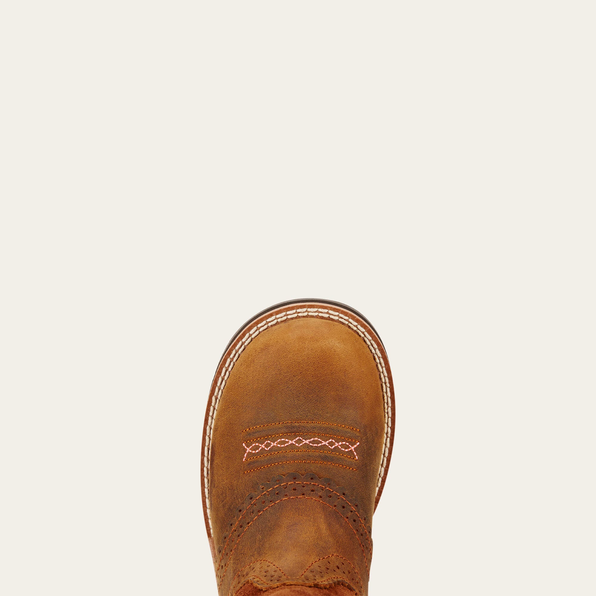Fatbaby Cowgirl Western Boot Kids - POWDER BROWN